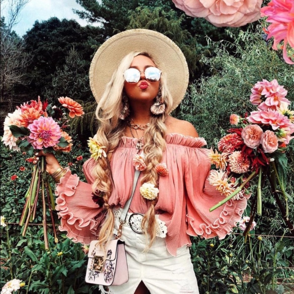 Pink Ruffled Top - image 2